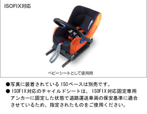 Baby seat (NEO G−CHILD ISO baby) seat base (NEO ISO besuteza)