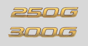 Gold emblem (grademark (for rear) 250G)/(grademark (for rear) 300G)