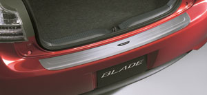 Rear bumper step guard